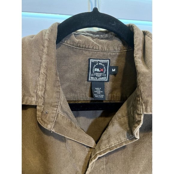 Ralph Lauren RLX Brown Corduroy Long Sleeve Button Up Shirt - Size M - Picture 2 of 4